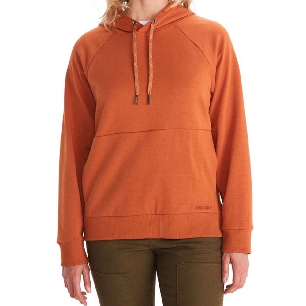 Marmot Mountain Works Rowan Hoodie‎ Rust Orange Long Sleeve Size Medium
